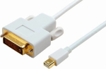 MicroConnect Mini DisplayPort to DVI-D, Cable 1m Dual Link 24+1