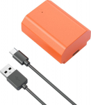 SMALLRIG 4969 NP-FZ100 USB-C RECHARGEABLE CAMERA BATTERY ORANGE