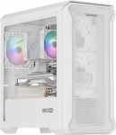 GNS Genesis Irid 503 Lite ARGB white - Mini Tower | White | window | no power supply | 2 x USB 2.0, 1 x USB 3.0, 2 x Jack | 430mm x 210mm x 430mm | 1 x wen 120mm | backlight aRGB