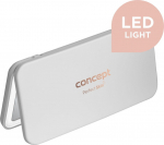 Conceptronic Cosmetic mirror with LED light, white KZ2010 CONCEPT