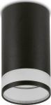 Surface mounted luminaire / tuba Maclean, point, Round, Aluminum, GU10, 55x105mm, kolor czarny, MCE361 B