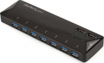 StarTech.com 7-PT USB 3.0 HUB + CHARGE PTS, 2X2.4A DEDICATED FAST CHARGE PTS