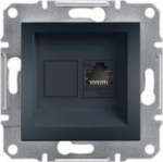 Schneider Electric Asfora computer socket cat. 5e UTP without frame anthracite (EPH4300171)