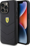 Ferrari Quilted Metal Logo Back Case for Apple iPhone 15 Pro Max