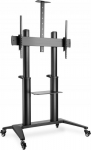 Digitus Single mobile stand with shelf and camera holder, 1xLCD max. 120" max. 140kg, VESA max. 1000x600