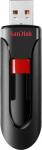 SanDisk Cruzer Glide - USB flash drive - 32 GB - USB 2.0 - svart, RED