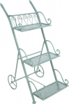 Shelf MINT 34x50xH81cm, antique green metal