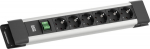 Bachmann Connectus 6xCEE7/3 1xSchalter 2.0m CEE7/7 Grau