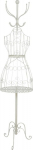 Coat hanger / mannequin SANDY 40x30xH172cm, antique white