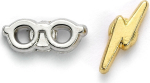 The Carat Shop Ltd Carat Shop Harry Potter - Lightning Bolt & Glasses Stud earrings (WE0176)