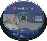 Verbatim BD-R SL DATALIFE 25GB 6X, 10 pk spindel