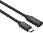 MediaRange USB-C Verl&auml;ngerungskabel, USB 3.2, 60W, 2m, sw