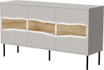 Cama MEBLE Cama INSERTO 3D chest of drawers 143.5x40x80 cashmere + LED
