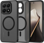 Kaitse&uuml;mbris Magmat MagSafe, Xiaomi 15T, matt l&auml;bipaistev musta &auml;&auml;rega, Qi2/MagSafe &uuml;hilduv, Tech-Protect