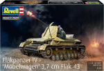 Revell Model plastic Flakpanzer tank IV 3.7 cm Flak 43 1:72