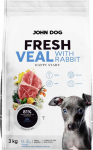 JOHN DOG Fresh Junior Small breeds Veal with rabbit - dry dog food - 3kg