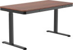 ACTIVEJET desk with electric height adjustment 120x60 ET119S black/walnut