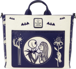 Loungefly Disney: The Nightmare Before Christmas - Jack Skellington & Sally Night Sky Convertible Backpack & Tote Bag (WDTB3488)