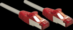 LINDY Patchkabel Cat6 CrossOver S/FTP grau/rot 15m