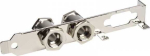 Koolance PCI-Slot bracket with 2 G1/4-Inch bushings - silber