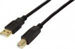 Cable USB LogiLink USB-A - USB-B 15 m Czarny (UA0265)