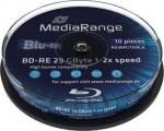 MediaRange Bluray 25GB 10pcs BD-RE Spindel 2x