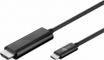Wentronic Kabel USB Goobay USB-C - HDMI 1.8 m Czarny (533969)