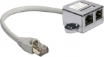 DELOCK RJ45 Adapter RJ45 -> 2x RJ45 St/Bu 0.15m 2 x Ethernet