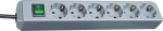 Brennenstuhl power strip ECO-Line 6x 1.5m silbergra