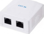 Netrack RJ45x2 Jack & Box white
