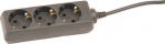 ELEXI Extension cord 3.0m 3 sockets black 1.5mm