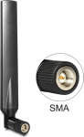 Delock LTE Antenna SMA plug 1 - 4 dBi omnidirectional with tilt joint black