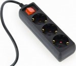ENERGENIE Gembird EG-PSU3-01 power extension 0.6 m 3 AC outlet(s) Indoor Black