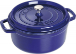 Staub Round Cocotte, 26cm Dark Blue, Cast Iron