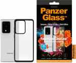 Kaitse&uuml;mbris ClearCase, Samsung Galaxy S20 Ultra, klaasist tagak&uuml;ljega, l&auml;bipaistev musta &auml;&auml;rega, PanzerGlass