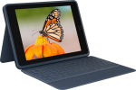 Log Logitech Rugged Combo 3 - Keyboard and foil case - Apple Smart connector - classic blue - for Apple 10.2-inch iPad (7:e generation, 8:e generation, 9:e generation)
