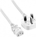 MicroConnect Power Cord UK Type G - C13 2M, white UK Type G, BS 1363 -