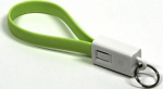 Adapter USB Logo Logo microUSB, key ring, light green
