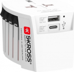 SKROSS World Adapter MUV USB - Netzteil - 15 Watt - 3 A - 2 Ausgabeanschlussstellen (USB, USB-C)