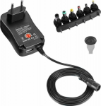 Techly Laptop Adapter Techly Universal Adjustable AC Adapter 3-12V 1A 12W USB 5V 2.1A