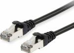 Equip Patchkabel Cat6 S/FTP 2xRJ45 0.25m black LSZH polybag