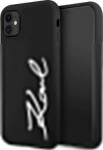 Karl Lagerfeld KLHCN61SKSVGK Silicone Signature Hardcase for iPhone 11/XR 6.1" / black