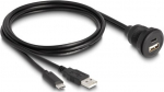 Delock USB-Kabel - USB, 24 pin USB-C (M) zu USB, 24 pin USB-C (W)
