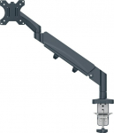 Leitz Ergo - monitor arm for one screen, tummanharmaa