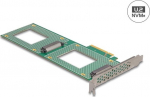 Delock PCI Express 4.0 x8 Map 2 x intern U.2 NVME SFF-8639 - Bifurcation (LxB: 236 x 87 mm) (90151)