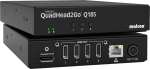 Seagate Matrox QuadHead2Go Q185 Multi-Monitor Controller Appliance / Q2G-DP4K2, Schwarz, Metall, Regulatory/environmental compliance: EMC Class A: FCC, CE, KC, RCM, VCCI, 1000 Mbit/s, 10/100Base-T(X), 1 GB
