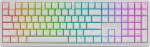 Ducky Zero 6108 Pure White Wireless Gaming Tastatur - MX2A Blue (US)