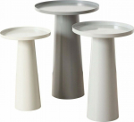 Boltze Set of gray coffee tables JACKY, 3 side tables