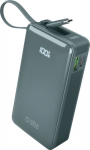 SBS LCD Power Bank 10000 mAh Zila - The ports of the baroness's avots