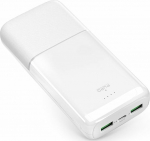 Powerbank Puro DAILY 20 PLUS 20000mAh 2x USB-A / 1x USB-C 22.5W PD AFC - white